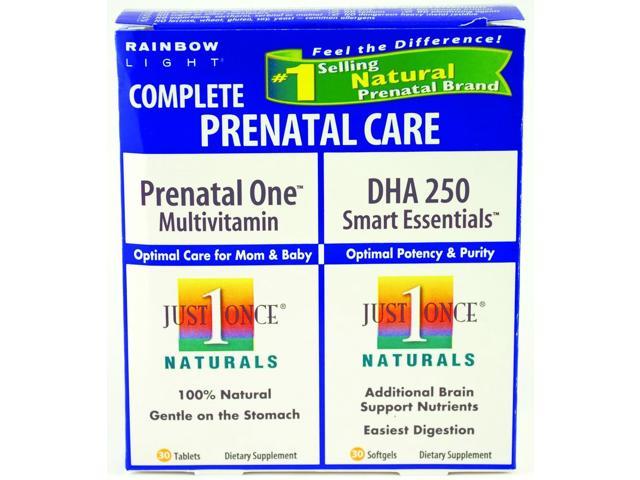 Rainbow Light Prenatal Daily Duo Multivitamin Dietary Supplement Tablets and Softgels - 60ct