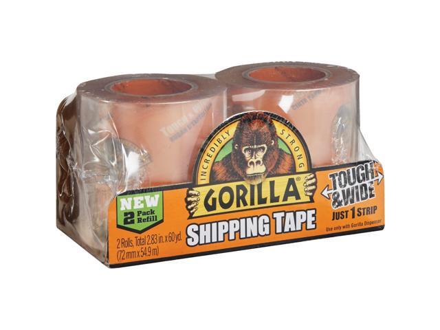 GORILLA 2-Pack 2.83-in x 180-ft Clear Packing Tape