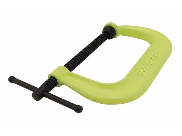 C-Clamp Hi-Viz Ylw 2-1/8 In 2-1/4 Deep