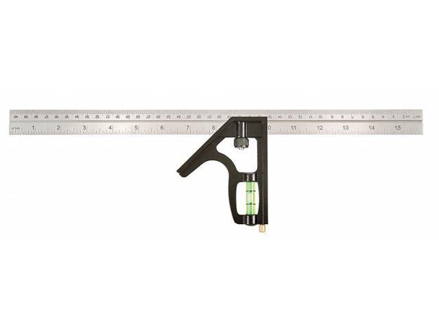 JOHNSON 420EM-S Combo Square16 in Lin/mm Graduations