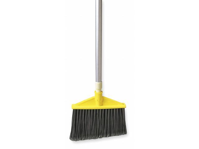 Rubbermaid Commercial 6385-GRA Brute Angled Large Brooms Poly Bristles 48-7/8' Aluminum Handle Silver/Gray