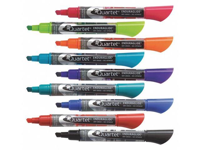 Quartet Enduraglide Dry-Erase Markers, Fine Point, Assorted - 12 pack