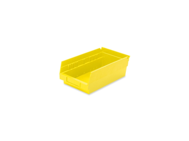 Akro-Mils Shelf Bin - 4' Height x 6.6' Width x 11.6' Depth - Polypropylene - Yellow