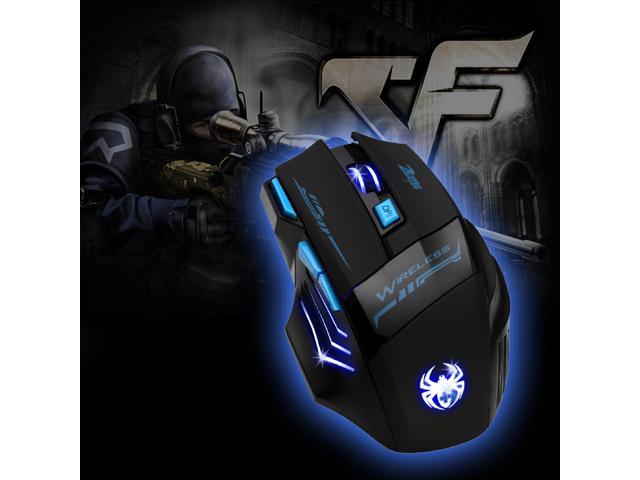 ZELOTES LED Optical 2400 DPI 7 Button USB 24Ghz Wireless Gaming Mouse Adjustable DPI Mice for gamer