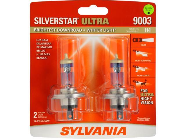 SYLVANIA 9003/H4 SilverStar Ultra Halogen Headlight Bulb, (Pack of 2)