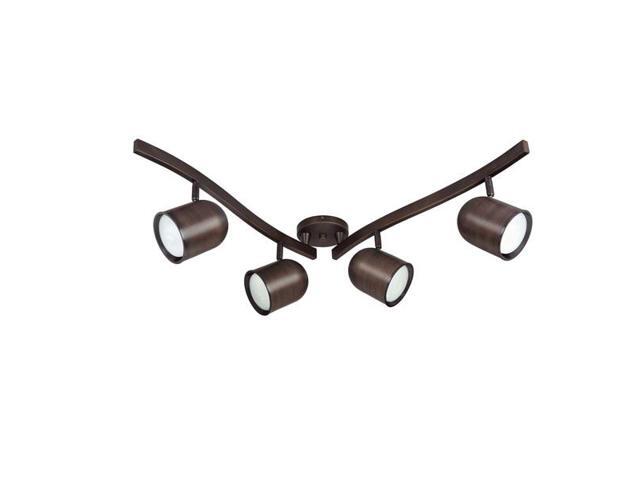 Nuvo TK381 Russet Bronze ES - 3 Light - R30 - Bullet Swivel Track Kit w/ 15w CFL