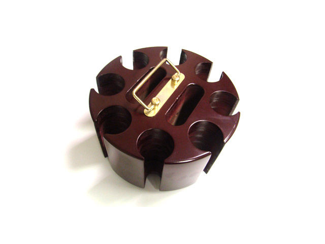 200 Ct Wooden Carousel Chip Storage Unit