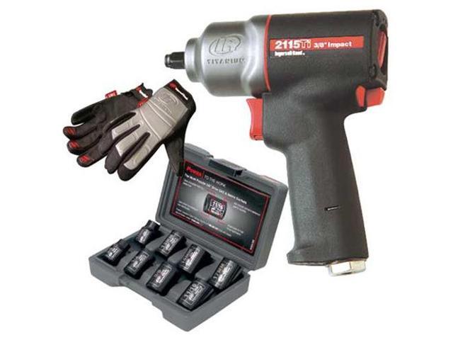 Ingersoll Rand 2115QTiMAX 3/8' Quiet Air Impact Wrench Gun Tool - IR2115QTIMAX