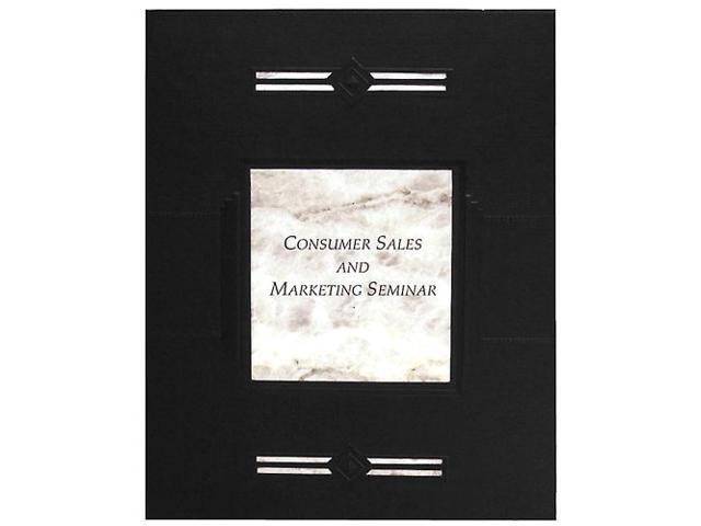 Oxford Imperial Series Laserview Business Portfolio Premium Paper Black 10/Pack