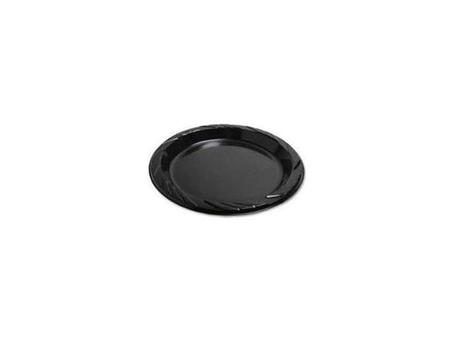 Plastic Plates Round 9' Plate 125/PK Black