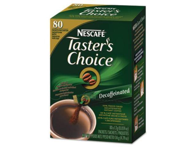 Nescafé 66488 Premium Instant-Coffee Single-Serve Sticks Decaf 06oz 80/Box