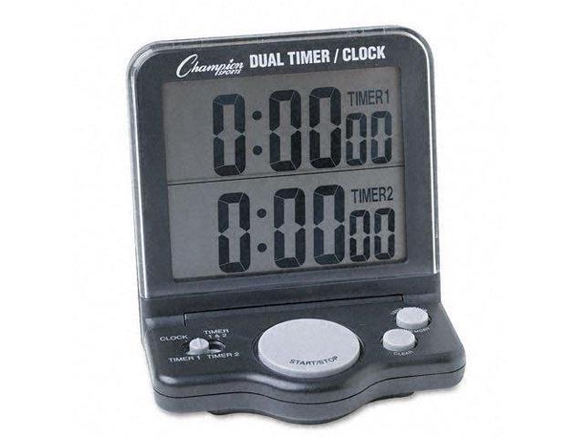 Champion Sports Dual Timer/Clock w/Jumbo Display LCD 3 1/2 x 1 x 4 1/2 DC100 photo