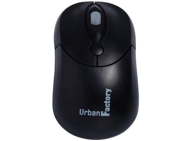 Urban Factory Crazy Mouse - Optical - Cable - Black - USB - 800 dpi - Scroll Wheel - 3 Button(s) - S