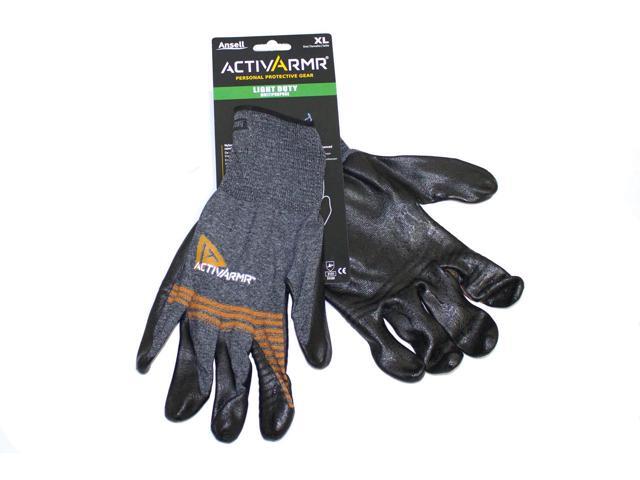 Ansell 9700700L ActivArmr 97-007 Multipurpose Light Duty Gloves Large