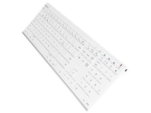 Macally Quick Switch Bluetooth Keyboard for Three Devices