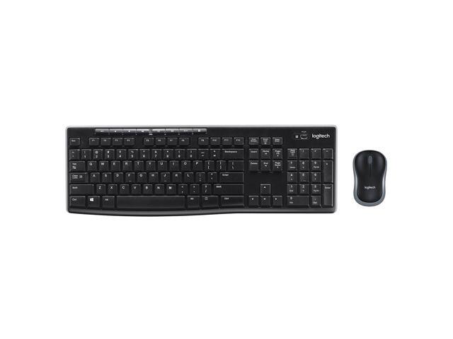 Recertified - Logitech MK270 24GHz USB 103 Key Wireless Multimedia Keyboard Optical Mouse Set