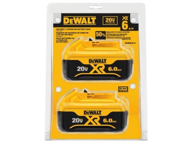 DEWALT 2-Pack 20-Volt 6-Amp-Hours Lithium Power Tool Battery Kit