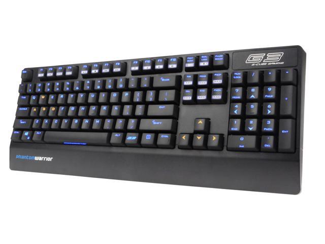 G-Cube Illuminated Mechanical G3 Gaming Keyboard - MX Cherry Brown Switch / Built-in USB Hub + Audio / Two-Color Adjustable Illumination - GKM-7BR
