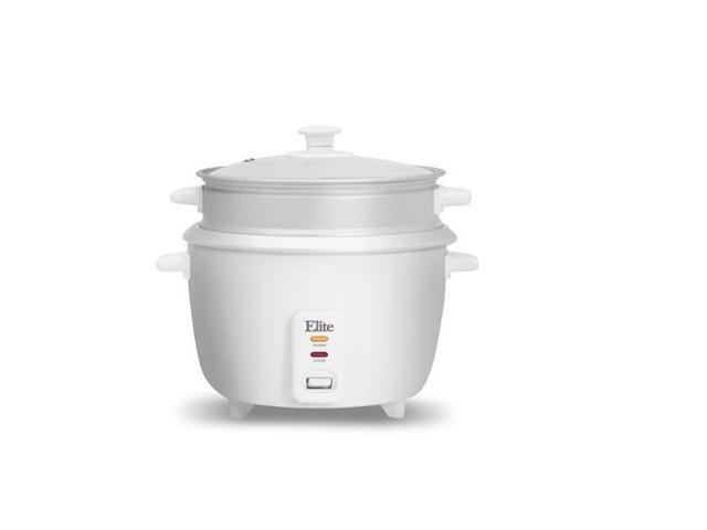 Elite Gourmet ERC-008ST 8-Cup Rice Cooker with Steam Tray