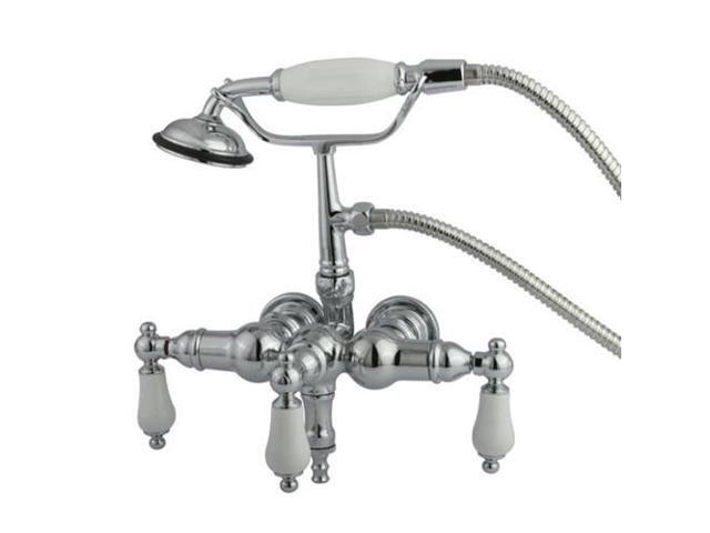 Kingston Brass Cc24T1 Clawfoot Tub Filler With Hand Shower - Polished Chrome Finish