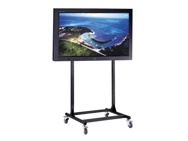 Cotytech CT-OS45-1S Adjustable Ergonomic Mobile TV Cart for 56-Inch to 70-Inch TVs with 1 Shelf