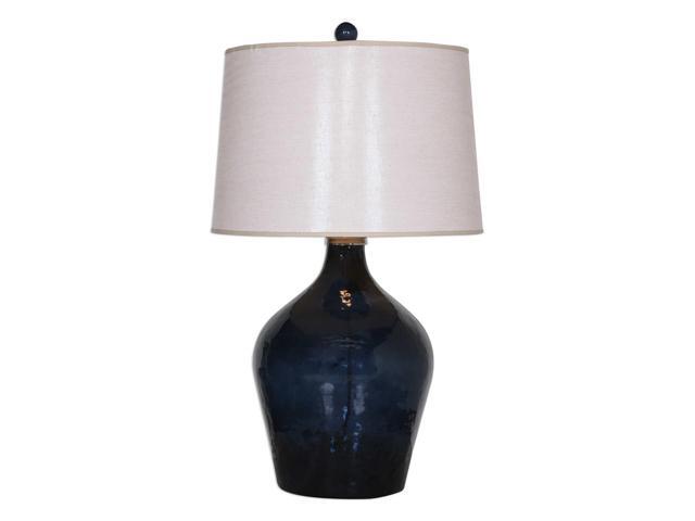 Uttermost 27104 Lamone Blue Glass Table Lamp