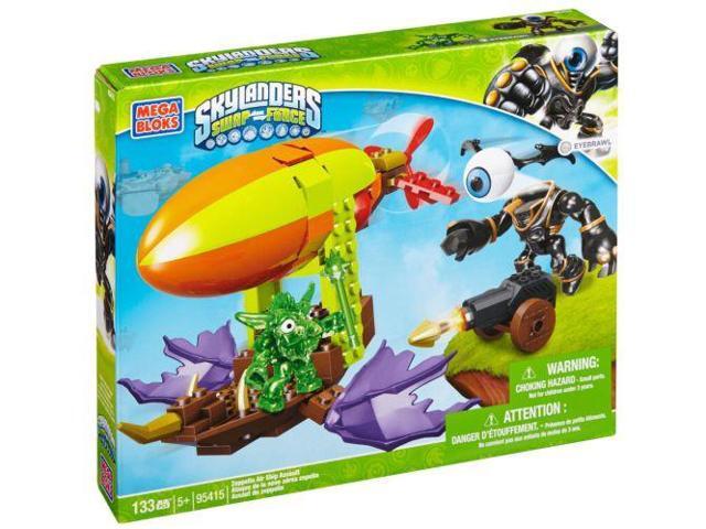 Mega Bloks Skylanders Zeppelin Air Ship Assault Building Set 95415 - 133 Piece