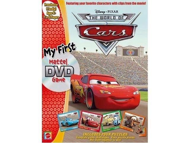 Disney The World of Cars DVD Game Includes 4 Puzzles & Challenges