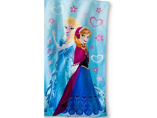Disney Frozen Sisters Anna & Elsa Wildflowers Cotton Beach Towel