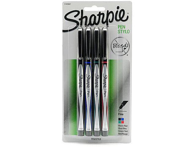  SHARPIE Pen Fine Point Pen, 4 Colored Pens (1742662) : Office  Products