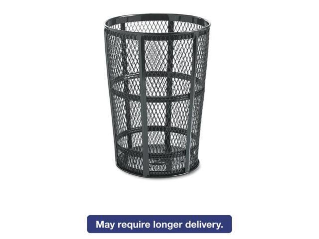 Rubbermaid Commercial Steel Street Basket Waste Receptacle Round Steel 45 gal