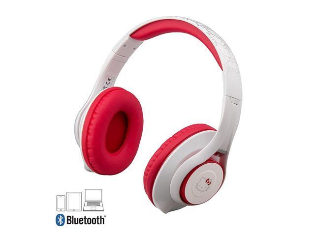 Hello Kitty Bluetooth Headphones with Microphone Voice Activation and Bonus Aux Cable