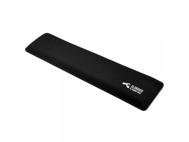 Glorious Gaming Wrist Pad/Rest - FULL STANDARD SIZE - Black - Mechanical Keyboards Stitched Edges Ergonomic 175x4 inches/25mm Thick (GWR-100)