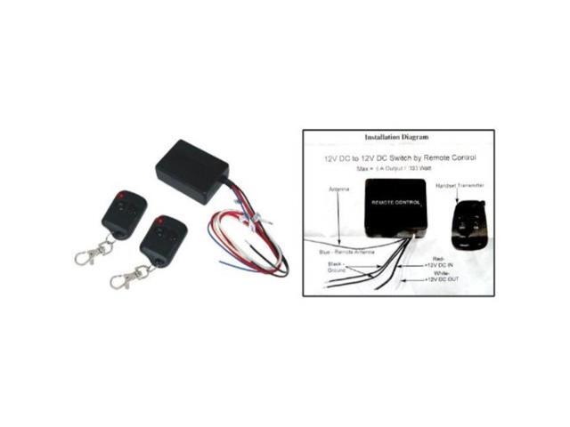 Logisys RM01 Wireless Remote Control 12VDC On/Off Kit w/ Two Remote Control Keychains