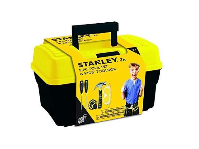 stanley jr tool box and 5 pcs set of tools tool set ages 5+ tbs00105sy mixed