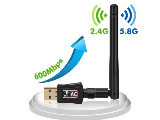 AC 600M Faster Wireless WIFI USB adapter Dual Band Wireless USB Dongle Antenna Network Adapter for Tablet Laptop Destop PC