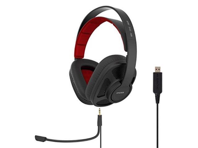 koss gmr545air usb openback gaming headphones detachable cord design two cords with microphones included light weight connects via usb