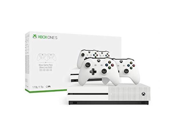 xbox one s two controller bundle 1tb includes xbox one s extra wireless controller 3month game pass trial 14day xbox live gold trial