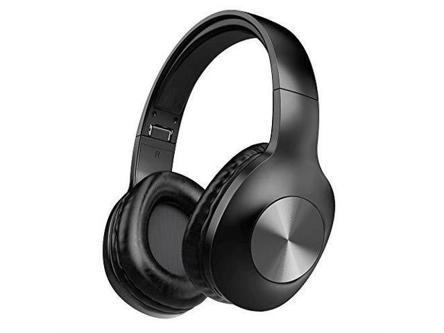 LETSCOM Bluetooth Headphones 100 Hours Playtime Bluetooth 50 Headphones Over Ear with Deep Bass Hi-Fi Sound and Soft Earpads Built-in Mic