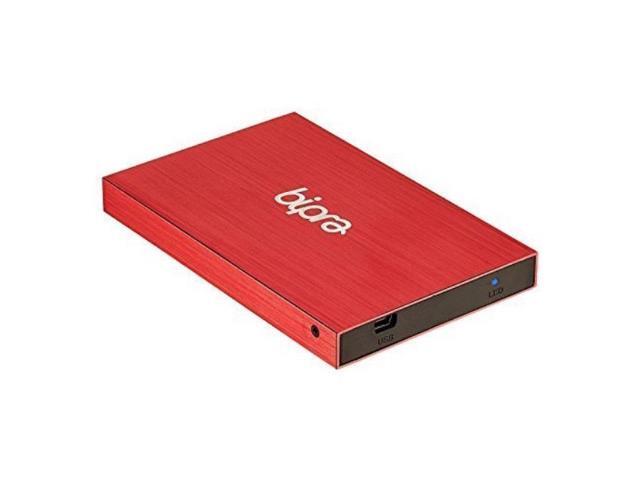 bipra 120gb 120 gb 25 inch external hard drive portable usb 20 - red - fat32 (120gb)