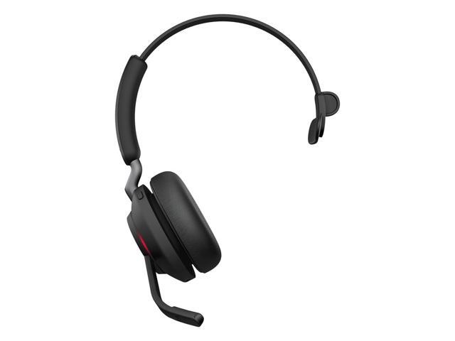 Jabra Evolve2 65 MS Mono (USB-A) Black Headset Connects to PC Mobile Devices (2659-989-9999)
