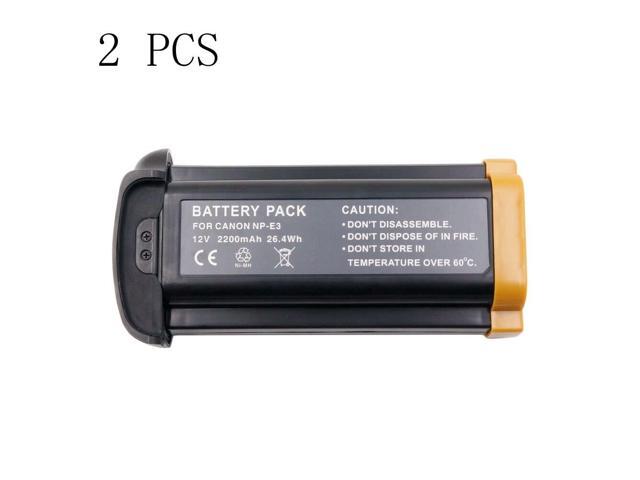 2 Pieces 2200mAh NP-E3 NP E3 NPE3 Camera Battery For Canon 1D Mark II Mark II N 1Ds Mark II Digital Camera