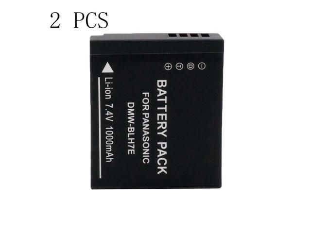 2 Pieces 1000mAh DMW-BLH7 DMW-BLH7PP DMW-BLH7E BLH7E Camera Battery For Panasonic Lumix DMC-GM1 GM1 DMC-GM5 DMC-GF7