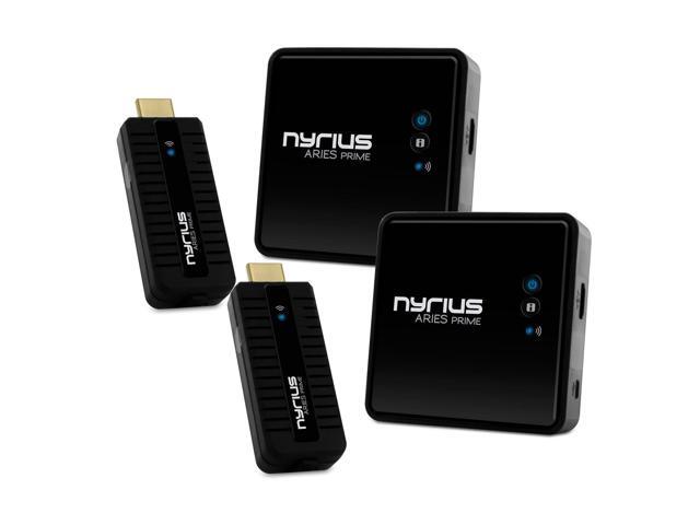 Nyrius ARIES Prime Wireless Video HDMI Transmitter & Receiver for Streaming HD 1080p 3D Video & Digital Audio from Laptop PC Cable Netflix
