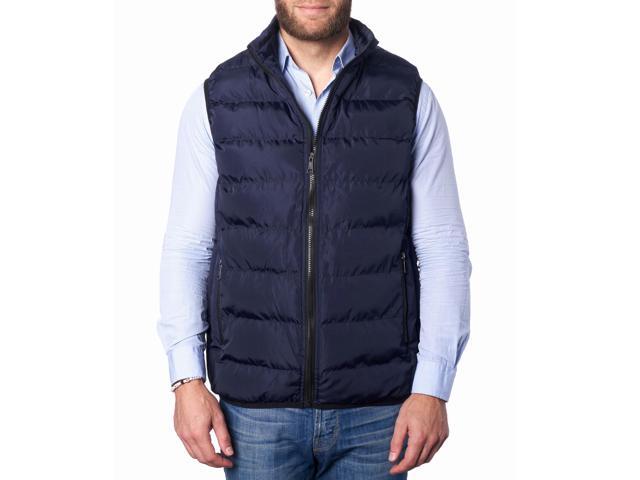 Alpine Swiss Mens Lightweight Down Alternative Puffer Vest Sleeveless Jacket