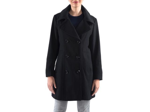 Alpine Swiss Norah Womens Wool Coat Double Breasted Peacoat Jacket Overcoat