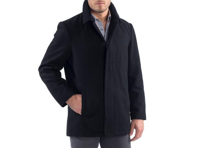 Alpine Swiss Vance Mens Jacket Wool Blend Button Up Coat Dress Car Coat Blazer