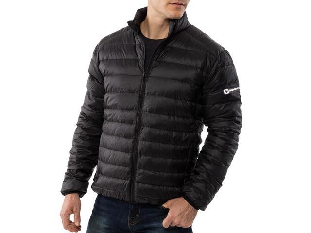 AlpineSwiss Niko Packable Light Mens Down Alternative Puffer Jacket Bubble Coat