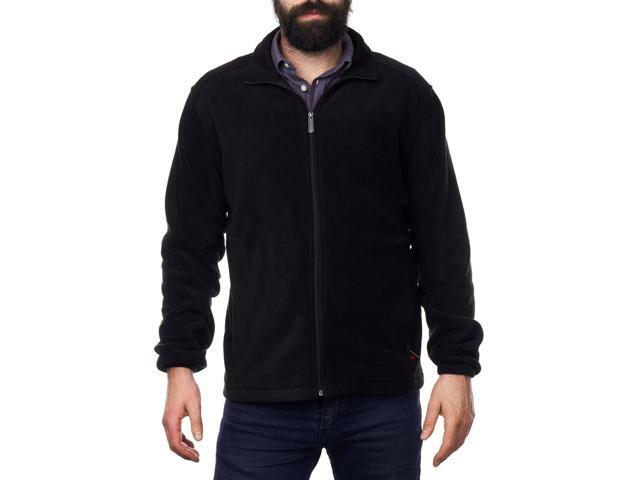 Alpine Swiss Trent Mens Full Zip Up Fleece Jacket Soft Casual Warm Zipper Coat