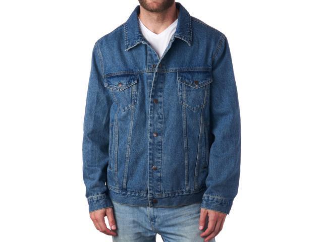 Alpine Swiss Derek Mens Classic Denim Jacket Casual Button Up Jean Trucker Coat